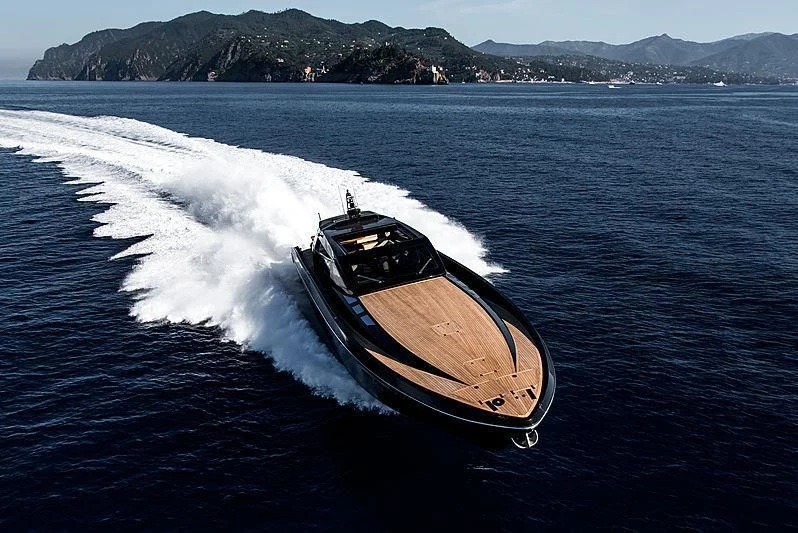 a boat on the water aboard CARA MONTANA Yacht for Sale