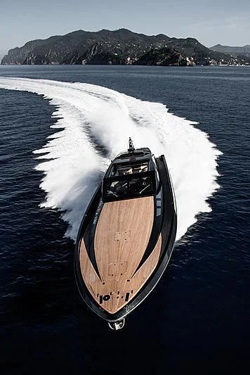 a boat on the water aboard CARA MONTANA Yacht for Sale