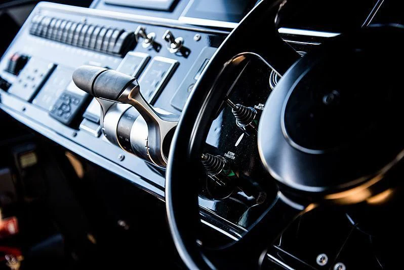 close up of a car aboard CARA MONTANA Yacht for Sale