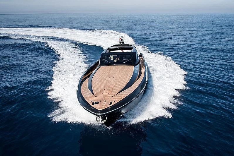 a boat on the water aboard CARA MONTANA Yacht for Sale