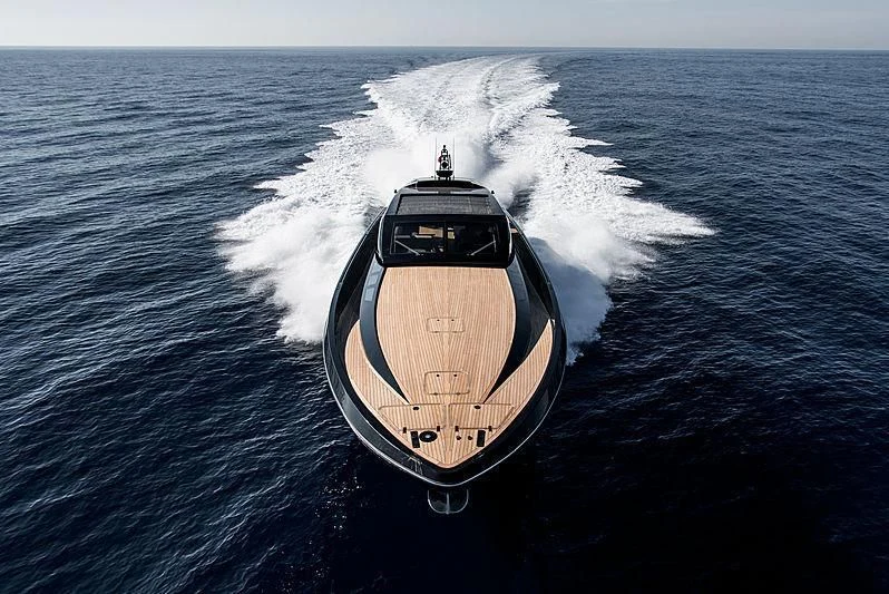 a boat on the water aboard CARA MONTANA Yacht for Sale