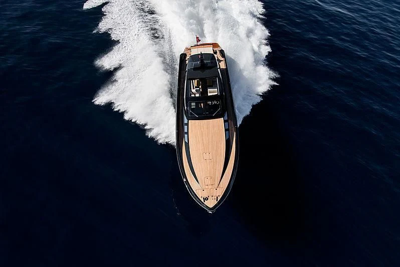 a ship in the water aboard CARA MONTANA Yacht for Sale