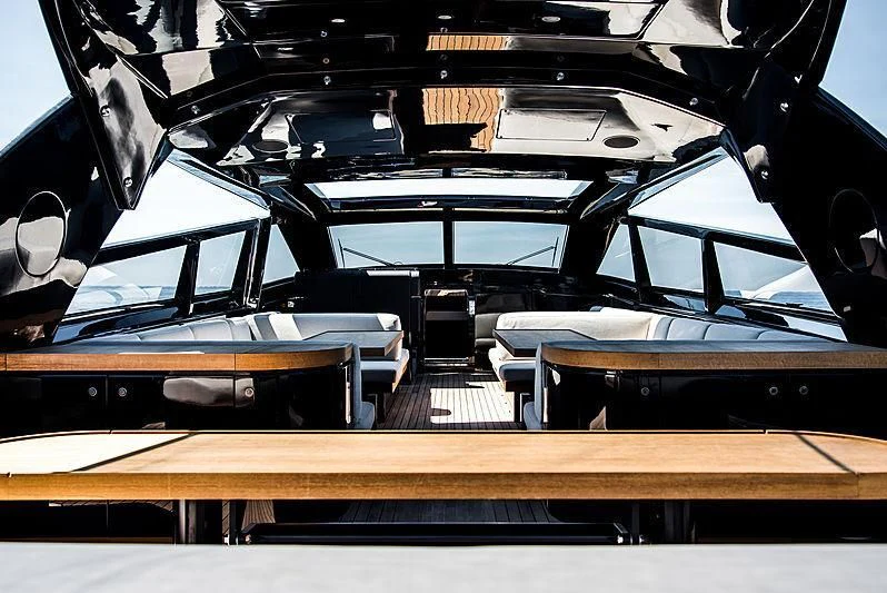 a group of piano keys aboard CARA MONTANA Yacht for Sale