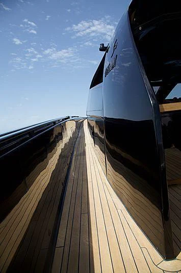 a boat on the water aboard CARA MONTANA Yacht for Sale