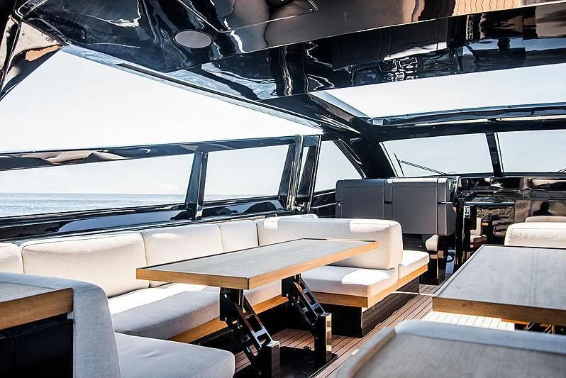 inside of a boat aboard CARA MONTANA Yacht for Sale