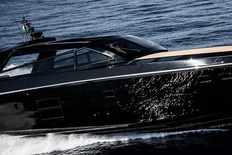 a boat on the water aboard CARA MONTANA Yacht for Sale