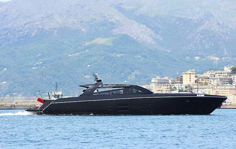 a boat on the water aboard CARA MONTANA Yacht for Sale