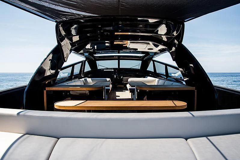the inside of a boat aboard CARA MONTANA Yacht for Sale