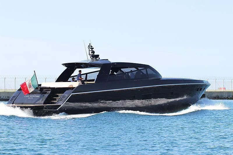 a boat on the water aboard CARA MONTANA Yacht for Sale