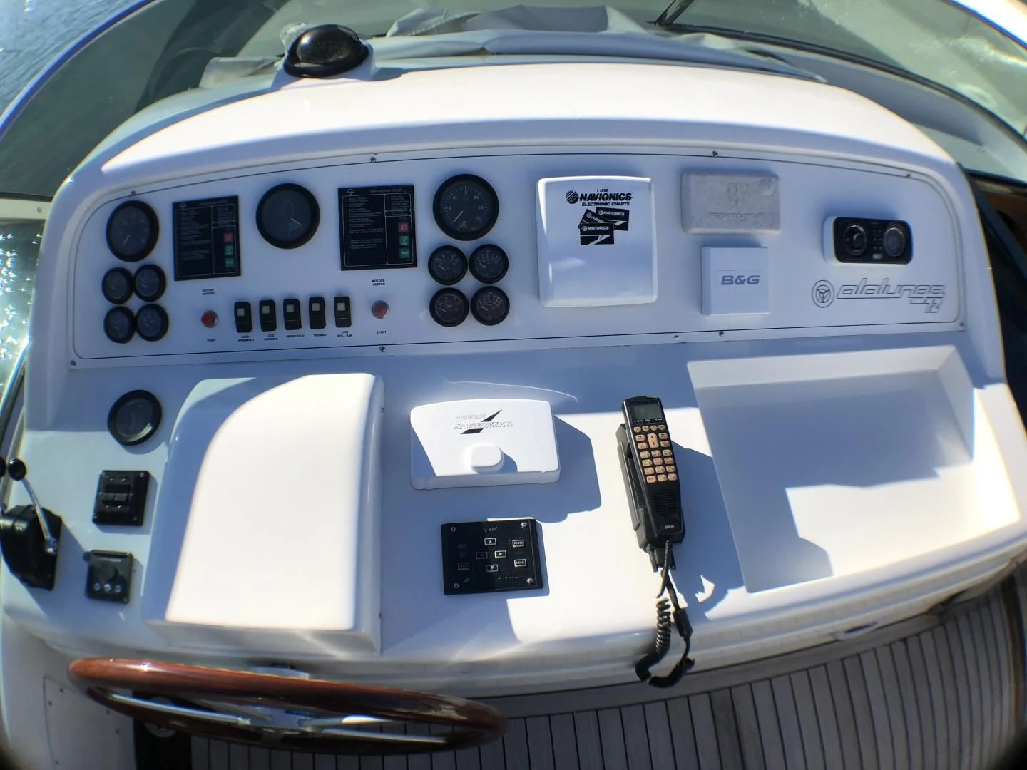 the inside of a car aboard LADY J II Yacht for Sale