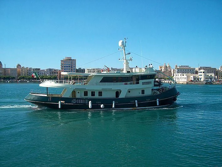 a boat on the water aboard SAN GENNARO Yacht for Sale