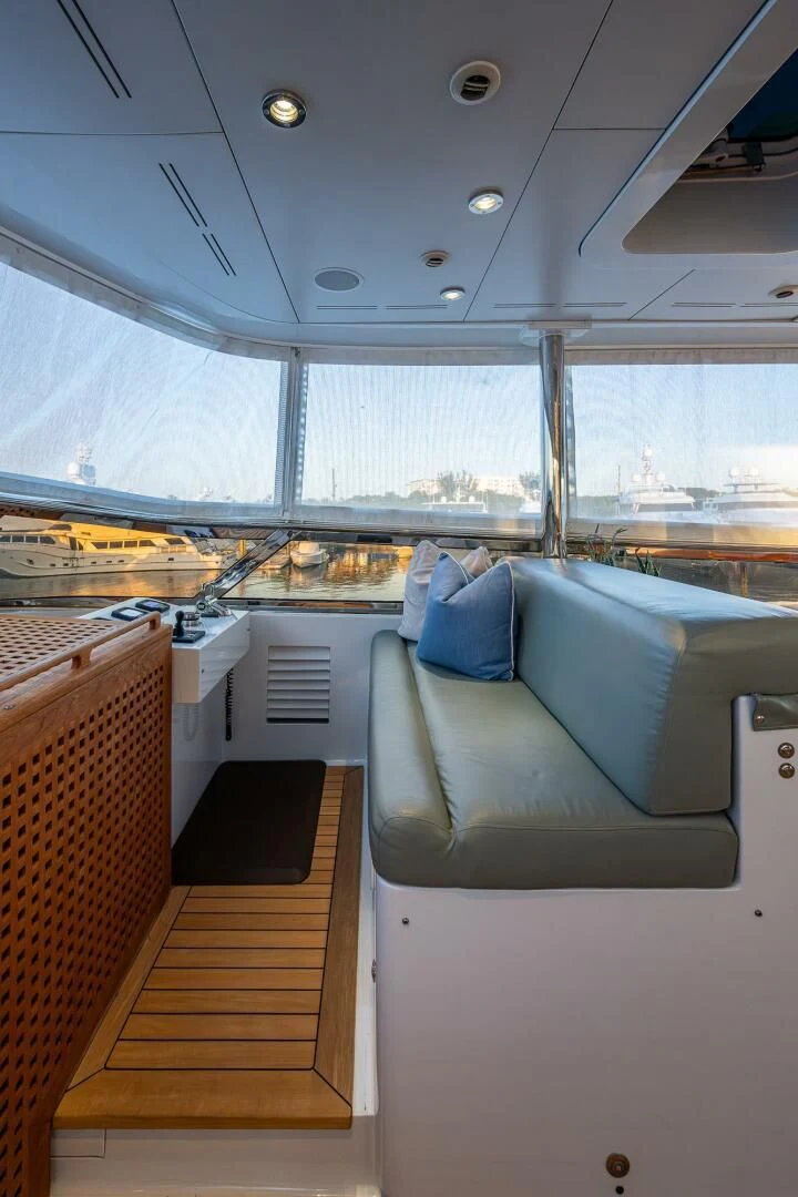 inside of a boat aboard KASHMIR Yacht for Charter