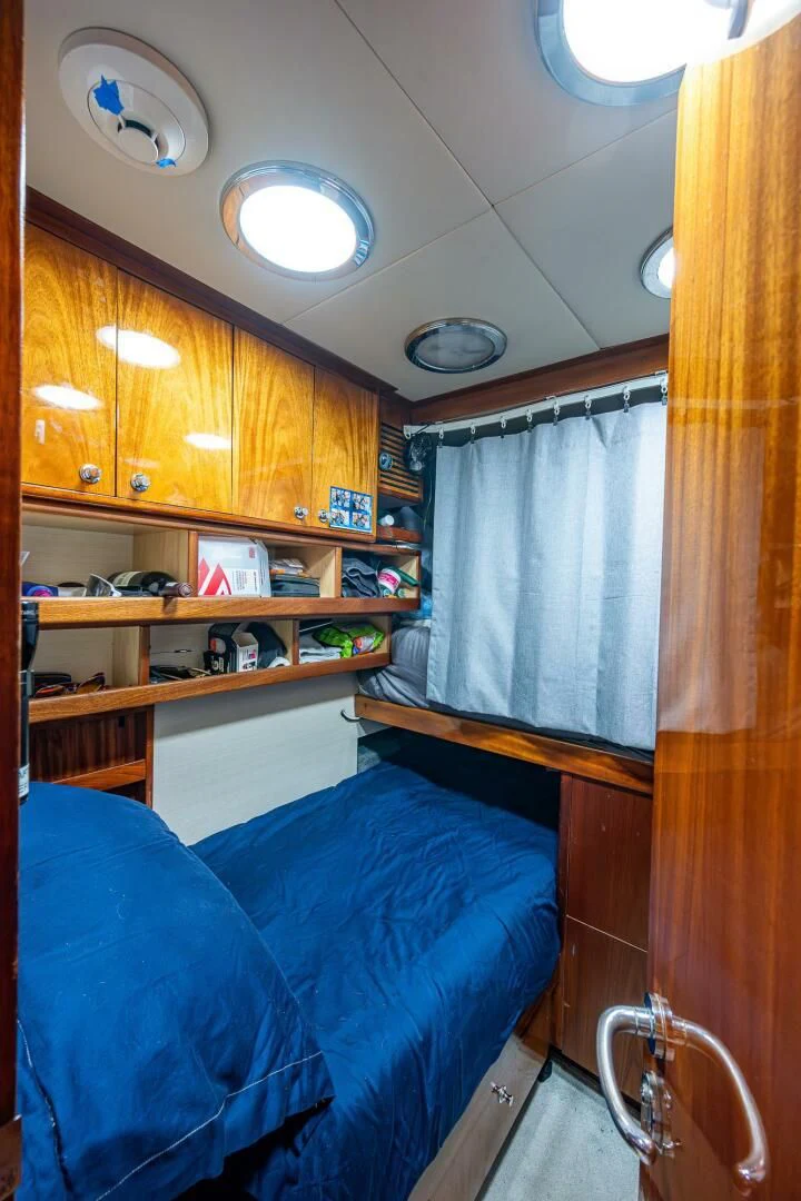 a room with bunk beds aboard KASHMIR Yacht for Charter
