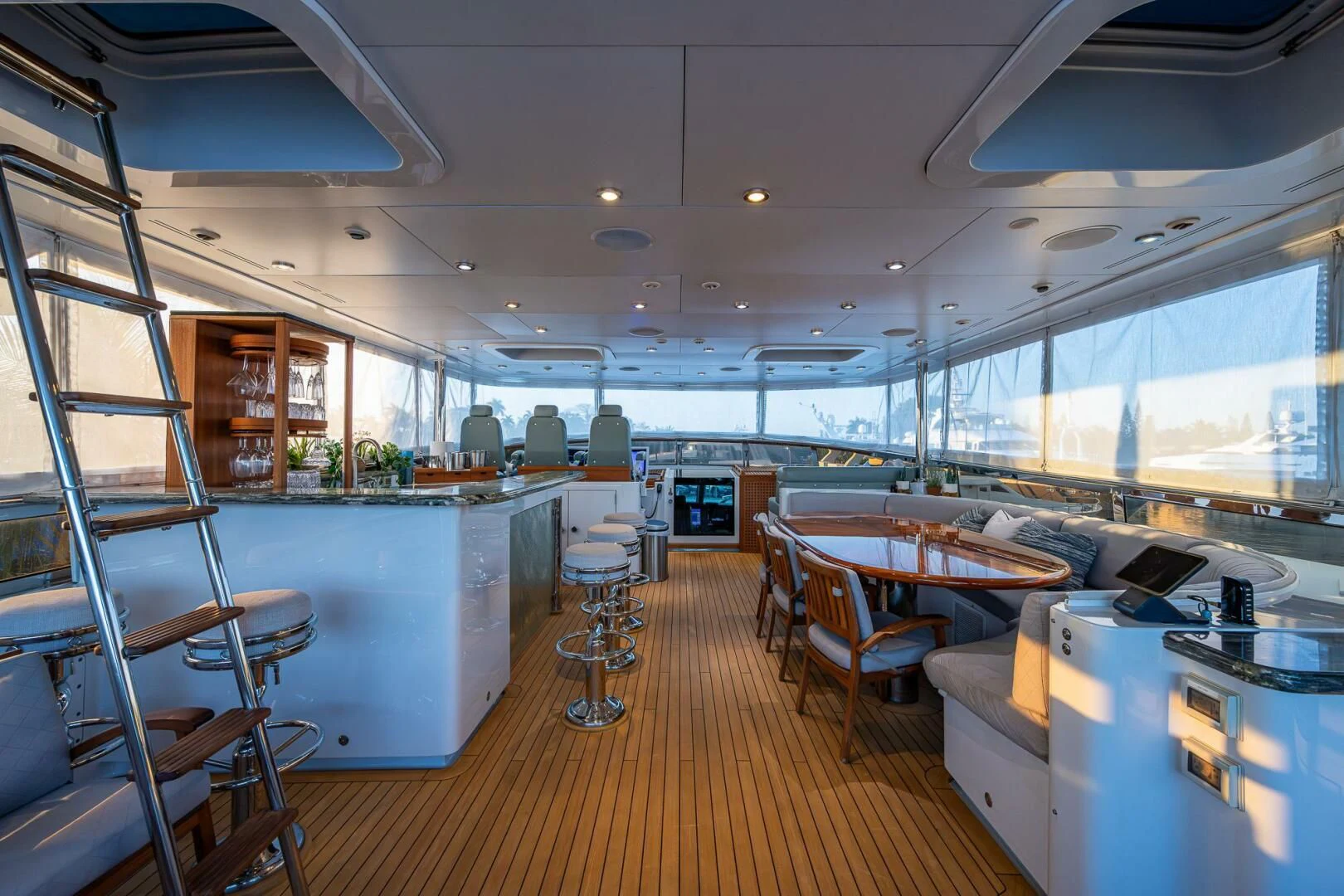 inside view of a building aboard KASHMIR Yacht for Charter