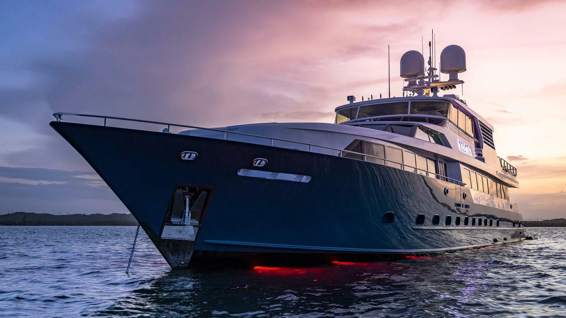 a boat in the water aboard KASHMIR Yacht for Charter