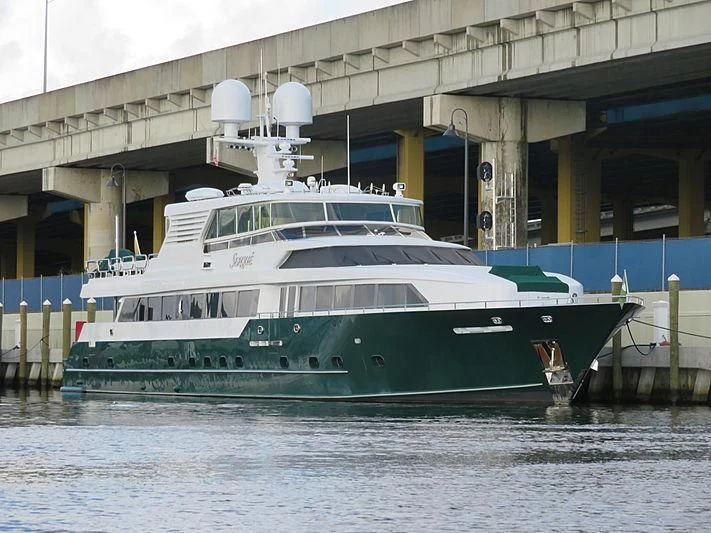 a boat in the water aboard KASHMIR Yacht for Charter