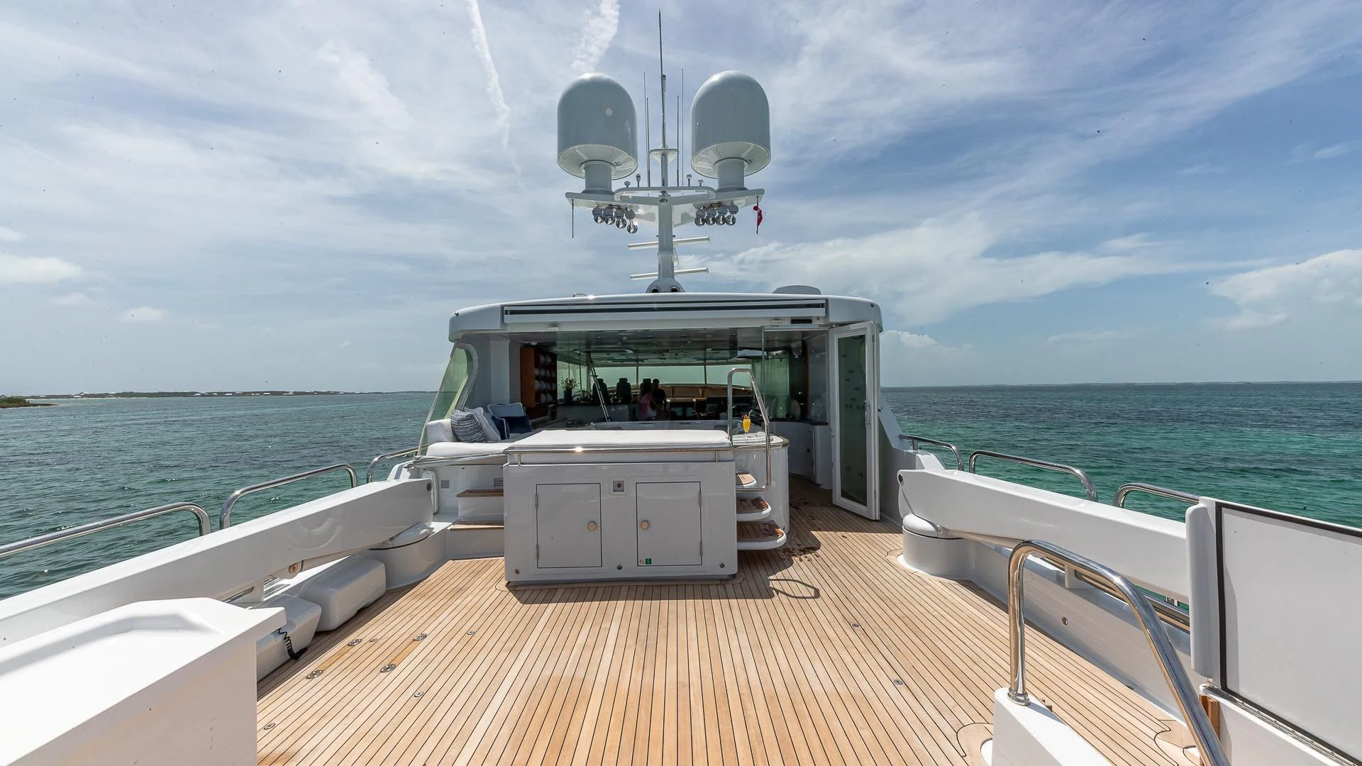 a boat on the water aboard KASHMIR Yacht for Charter