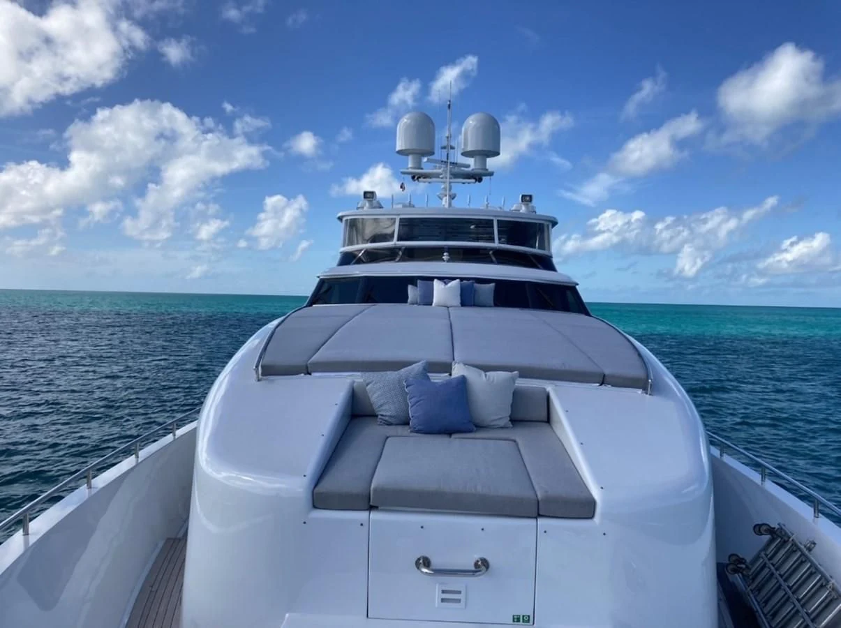 a boat on the water aboard KASHMIR Yacht for Charter
