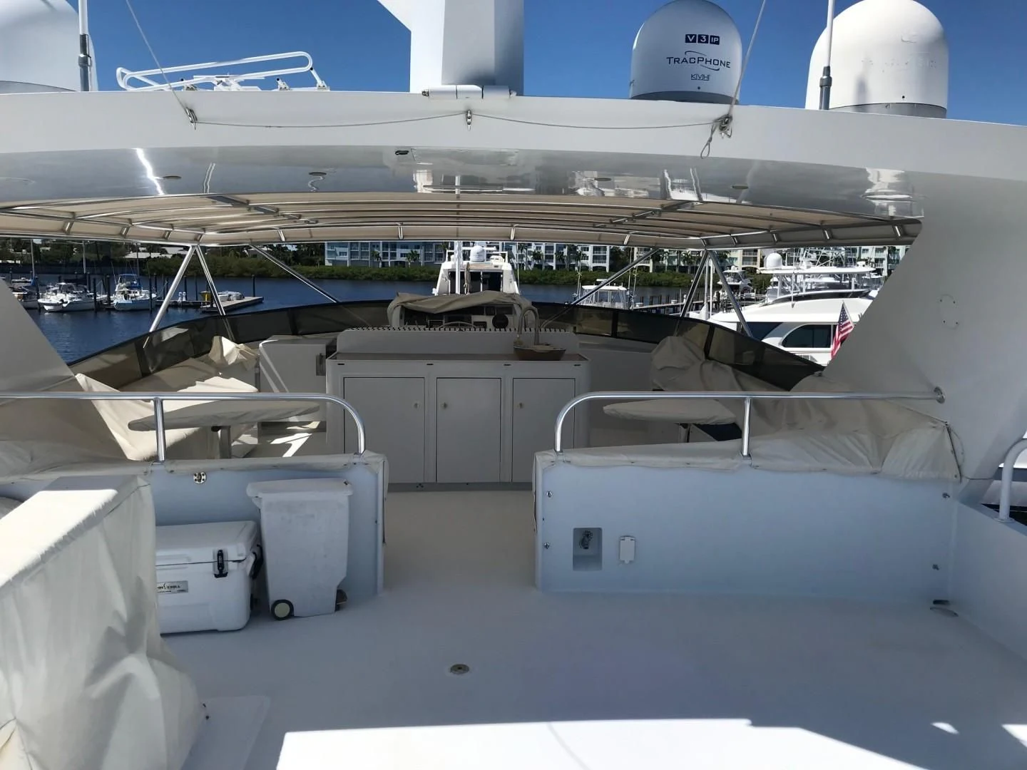 a close-up of an airplane aboard SEAQUEST Yacht for Sale