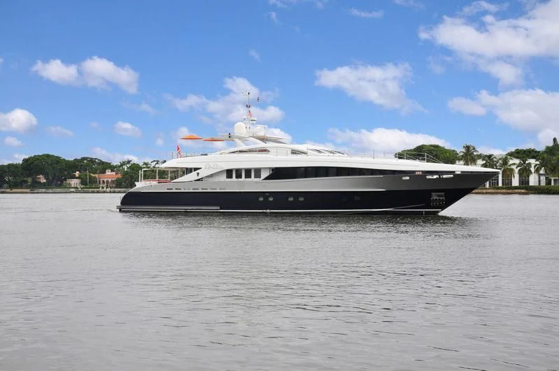 a boat on the water aboard HASHTAG Yacht for Sale