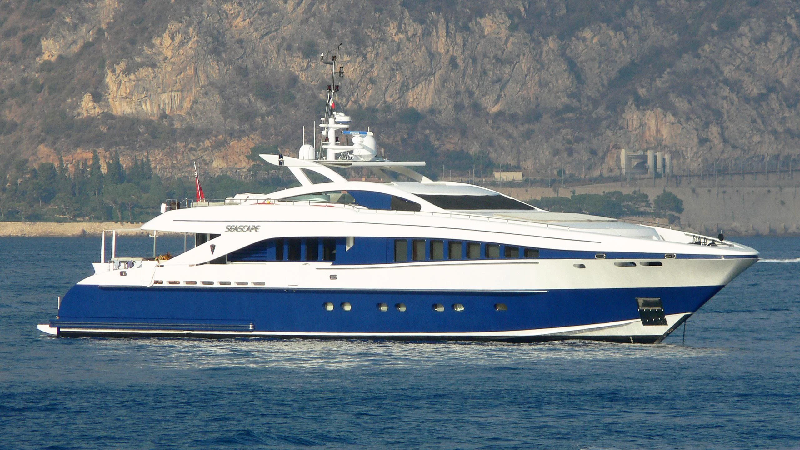 a boat in the water aboard HASHTAG Yacht for Sale