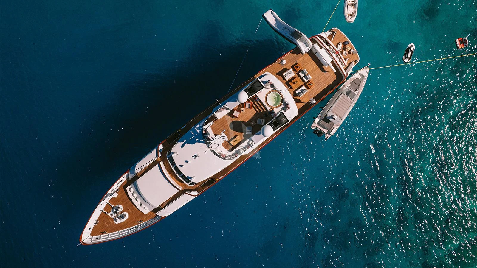 a satellite in the water aboard NATALIA V Yacht for Sale