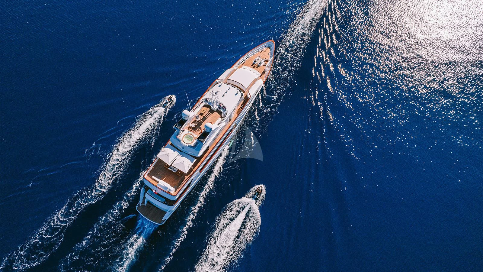a satellite in space aboard NATALIA V Yacht for Sale