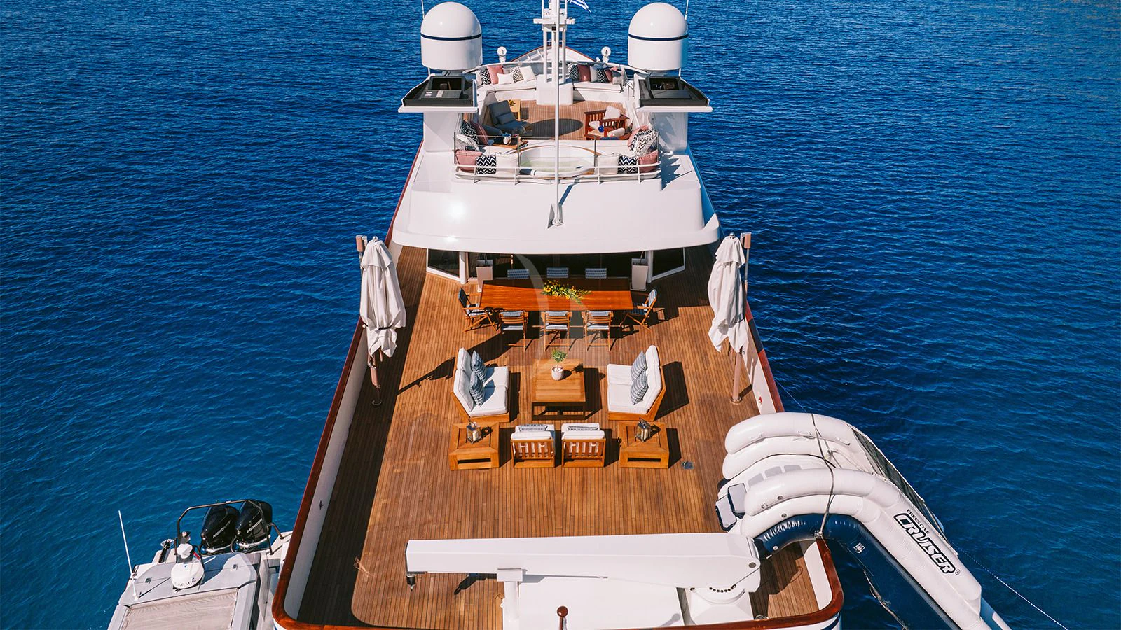 a boat on the water aboard NATALIA V Yacht for Sale