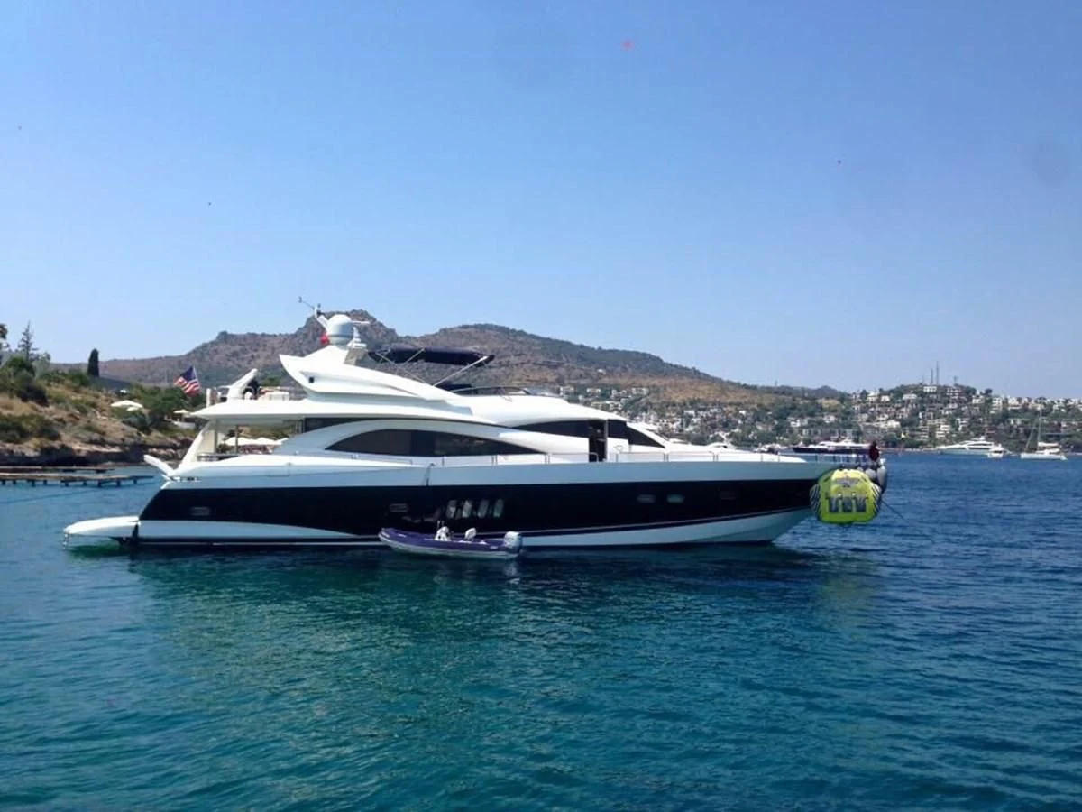 a boat on the water aboard FUNTASEA Yacht for Sale