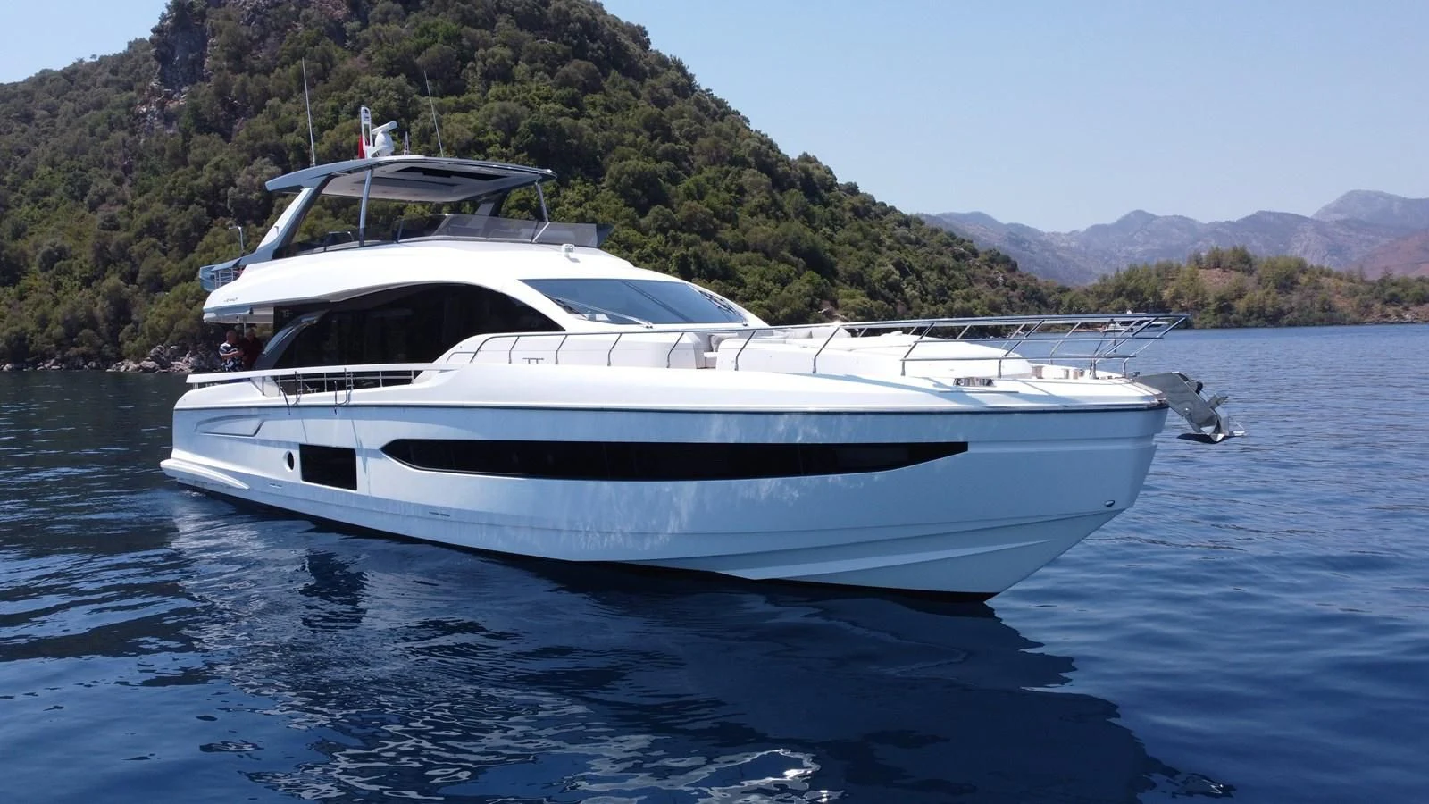 a boat on the water aboard ANANDA Yacht for Sale