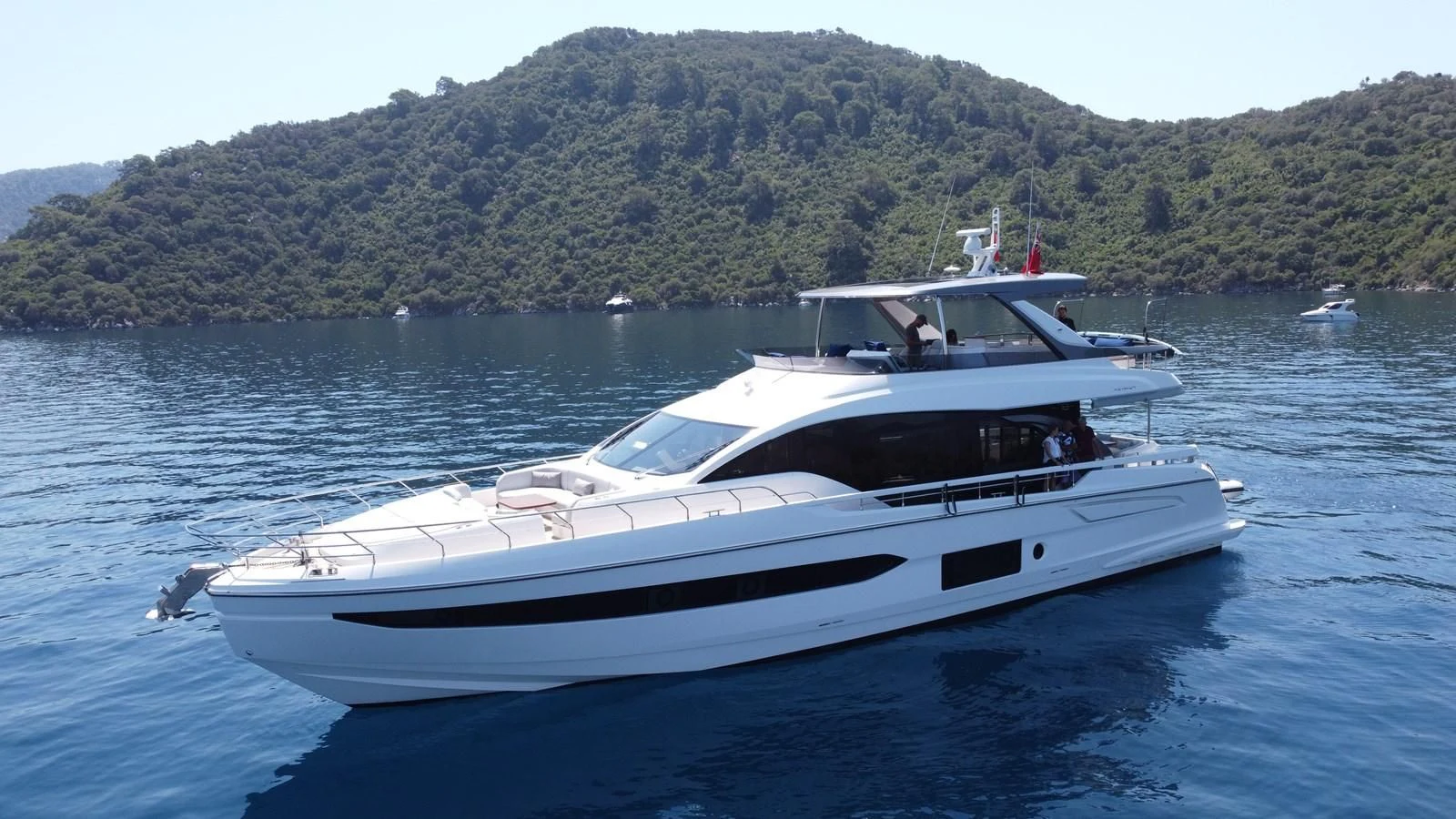 a boat on the water aboard ANANDA Yacht for Sale