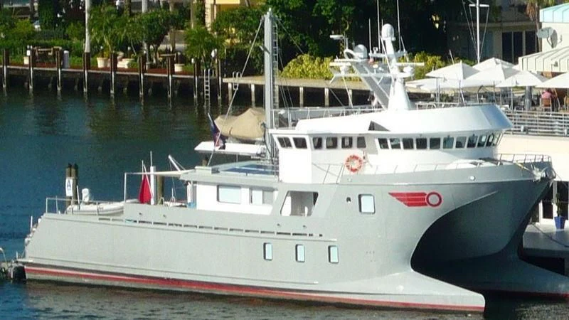 a boat in the water aboard BASILISK Yacht for Sale