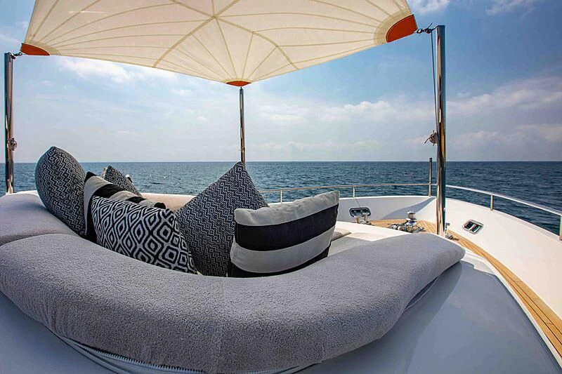 pillows on a boat aboard BALANCE Yacht for Sale