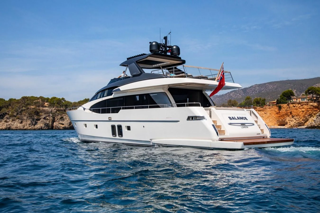 a boat on the water aboard BALANCE Yacht for Sale