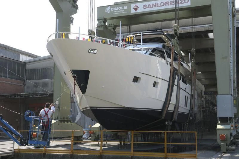 a large white machine aboard BALANCE Yacht for Sale