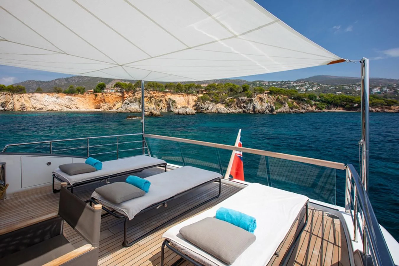 a boat on the water aboard BALANCE Yacht for Sale