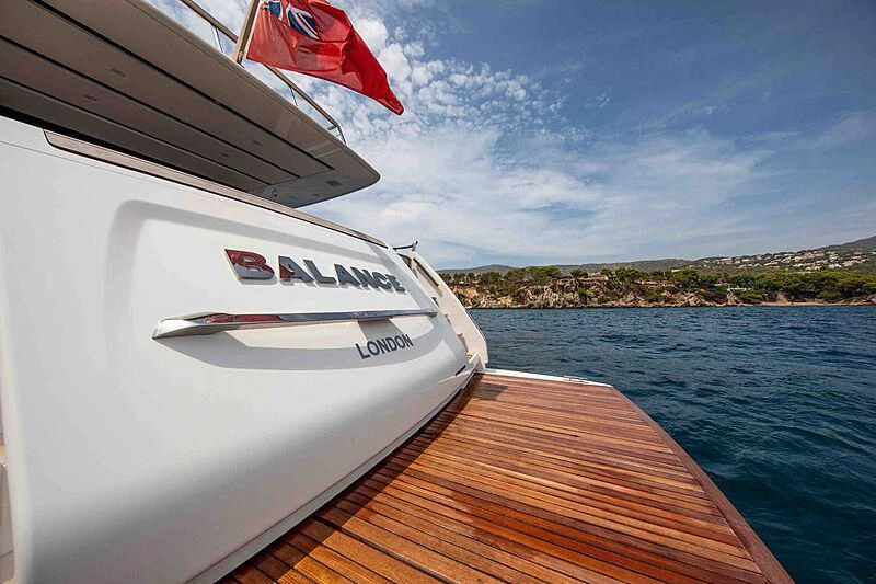 a boat on the water aboard BALANCE Yacht for Sale