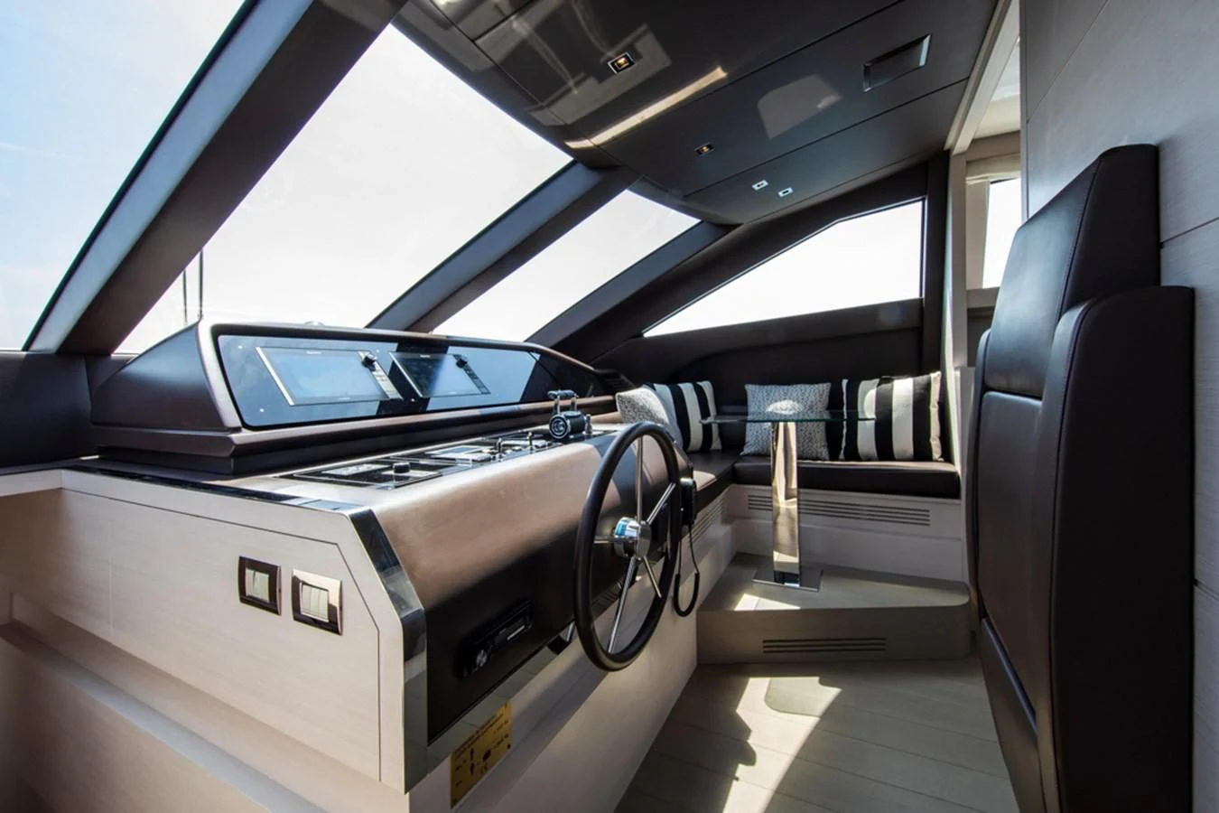 a car inside a building aboard BALANCE Yacht for Sale