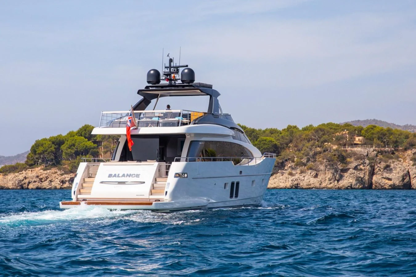 a boat on the water aboard BALANCE Yacht for Sale