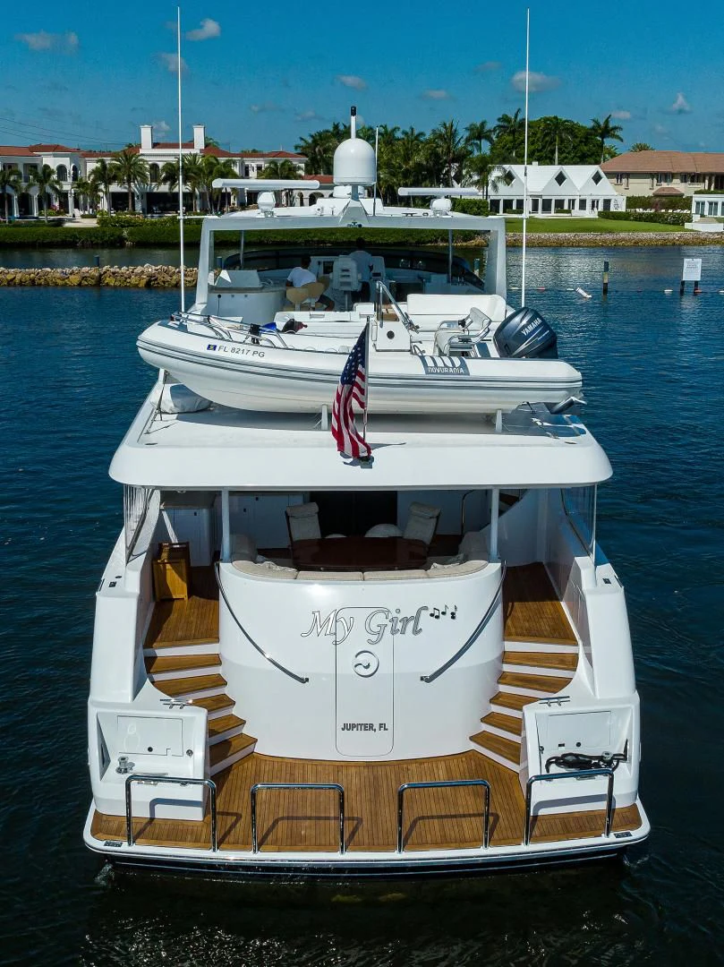 a boat on the water aboard MY GIRL Yacht for Sale