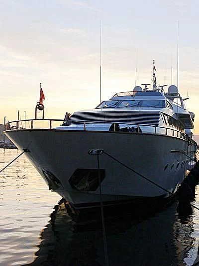 a boat on the water aboard LUMINOUS Yacht for Sale