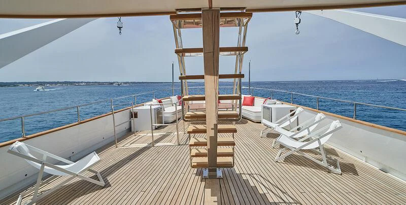 a boat on the water aboard DENEB'S DAUGHTERS Yacht for Sale