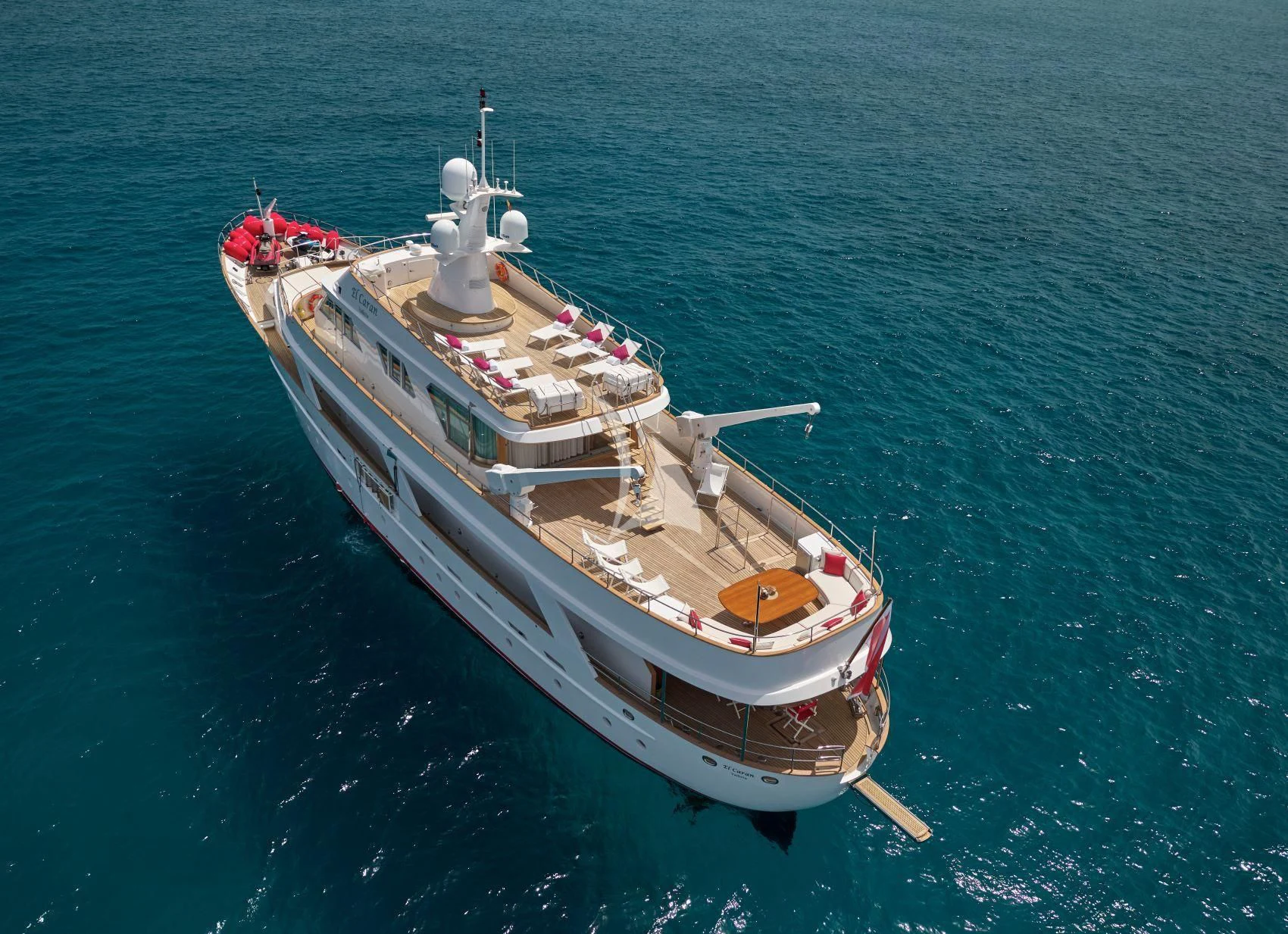 a ship in the water aboard DENEB'S DAUGHTERS Yacht for Sale