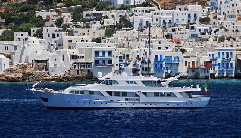 a boat on the water aboard DENEB'S DAUGHTERS Yacht for Sale