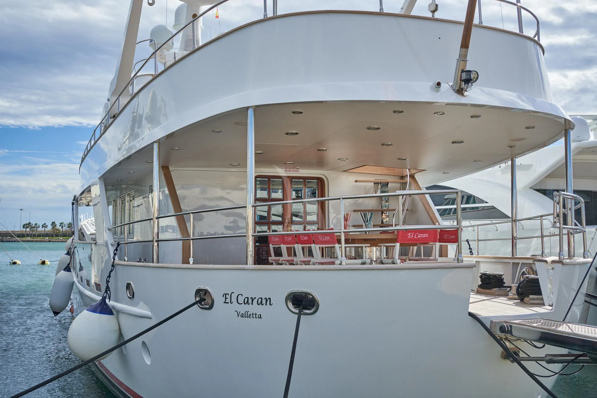 a white boat on the water aboard DENEB'S DAUGHTERS Yacht for Sale