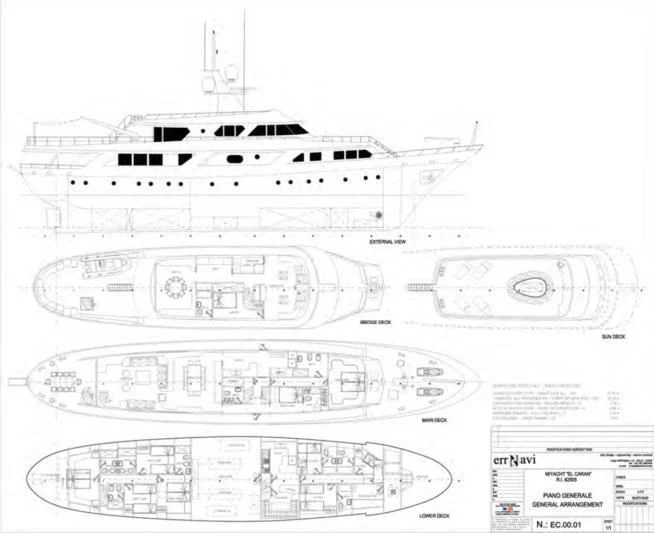 diagram, engineering drawing aboard DENEB'S DAUGHTERS Yacht for Sale