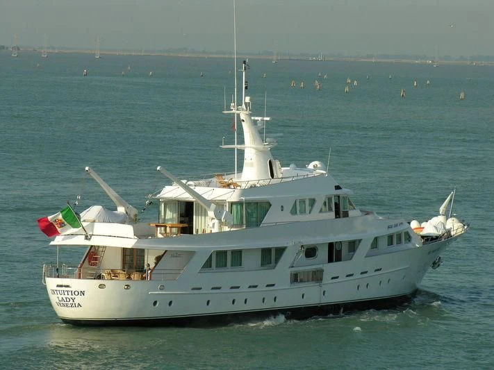 a boat in the water aboard DENEB'S DAUGHTERS Yacht for Sale