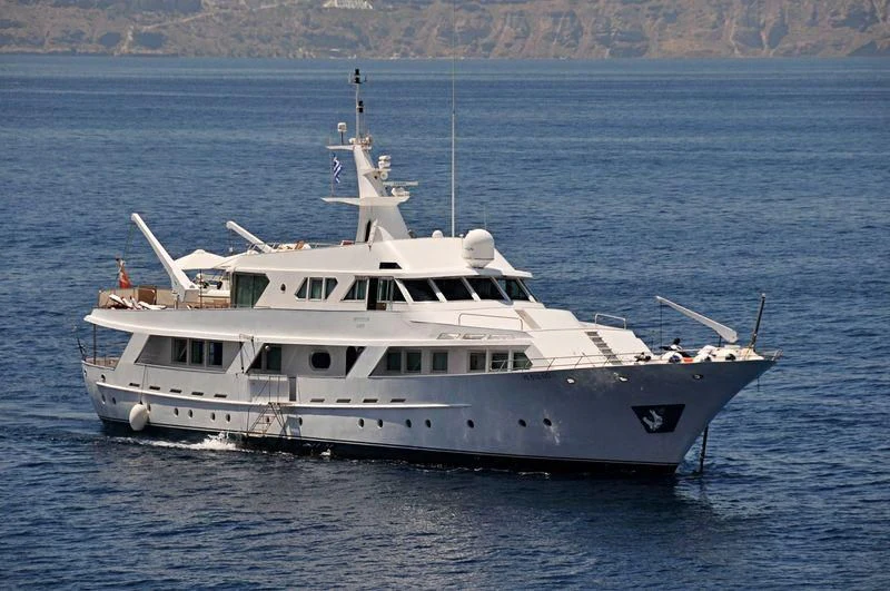 a boat in the water aboard DENEB'S DAUGHTERS Yacht for Sale