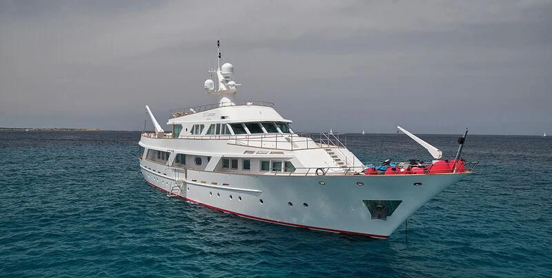 a boat in the water aboard DENEB'S DAUGHTERS Yacht for Sale