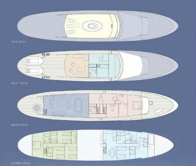 diagram aboard DENEB'S DAUGHTERS Yacht for Sale